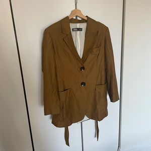 Linen Zara Blazer Size S